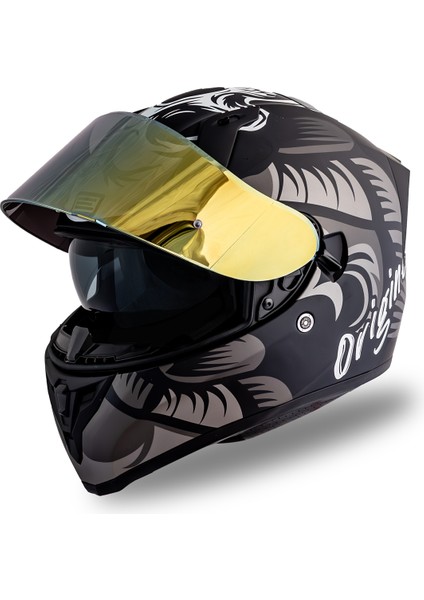 Strada Hardcore Mat Titanyum-Beyaz-Siyah ( Güneş Vizörlü ) fiyatları