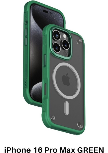 Air caseform magnetic case Apple iPhone 16 pro max (Green)