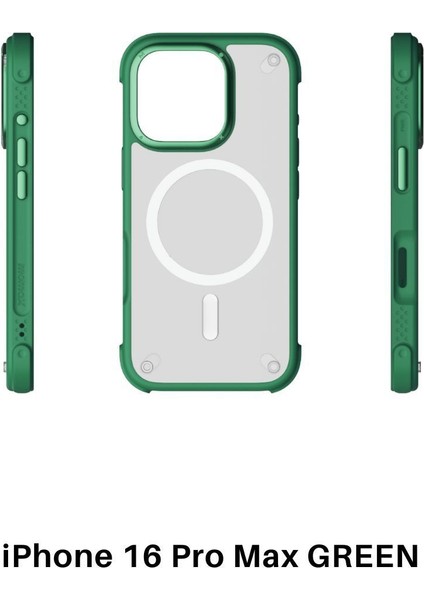 Air caseform magnetic case Apple iPhone 16 pro max (Green) modelleri