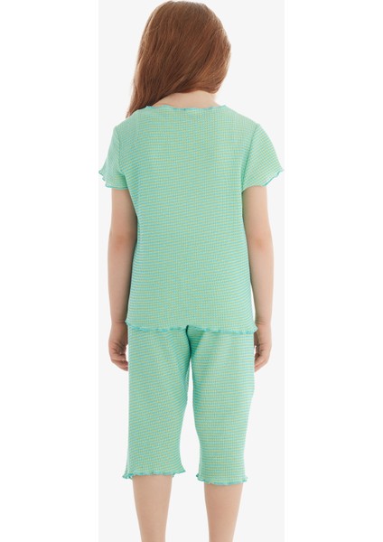 Kız Çocuk Pijama Takımı 60567 - Yeşil