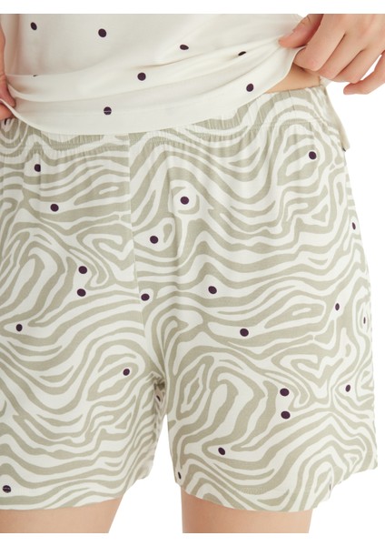 Kadın Pijama Takımı 51858 - Puantiye Baskılı modelleri