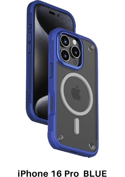 Air caseform magnetic caseApple iPhone 16 pro (Blue)