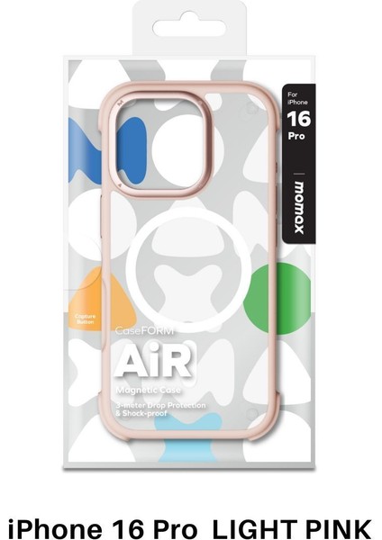 Air caseform magnetic case Apple iPhone 16 pro (Pink)