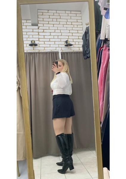 Keten Şort Etek
