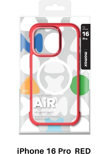 Air caseform magnetic case Apple iPhone 16 pro (Red)