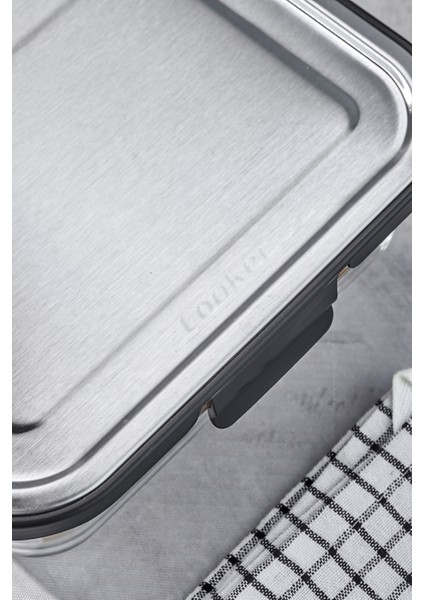 1500 ml Cam Saklama Kabı – Paslanmaz Çelik Kapaklı, Büyük Boy, Gıda Saklama Kabı fırsatları