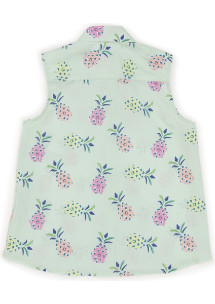 Kız Çocuk Mint Kısa Kollu Gömlek fırsatları