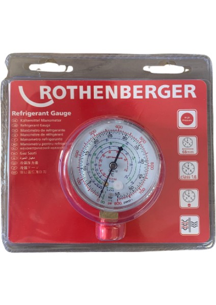 Yüksek Basınç Manifold Saati 68MM R22-R134-R404