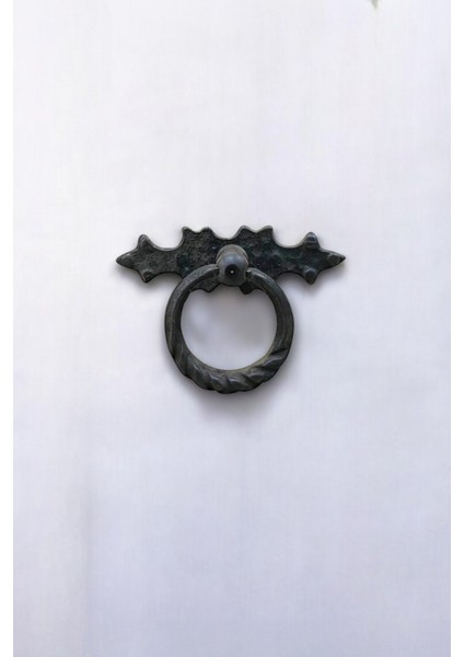 Pirinç Döküm Oksit Siyah Rengi 7 cm Sallantılı/sarkaç Halka Kulp