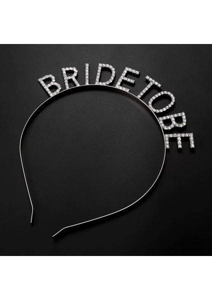 Gümüş Kaplama Kristal Taşlı Bride To Be Gelin Tacı fiyatları