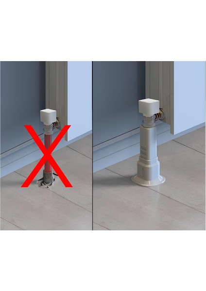 Radyatör Boru Gizleme Ayağı Tekli Petek Aksesuarı Beyaz