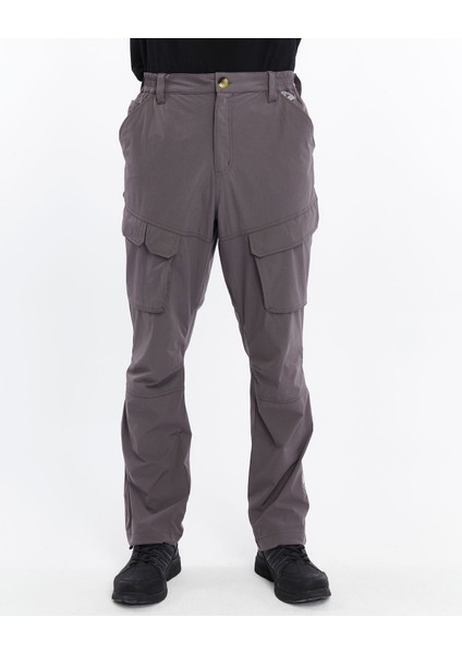 Quick Dry Cargo Trekking Erkek Pantolon-Füme