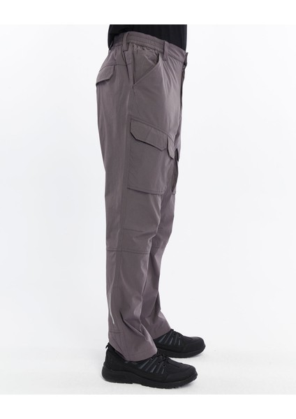 Quick Dry Cargo Trekking Erkek Pantolon-Füme modelleri