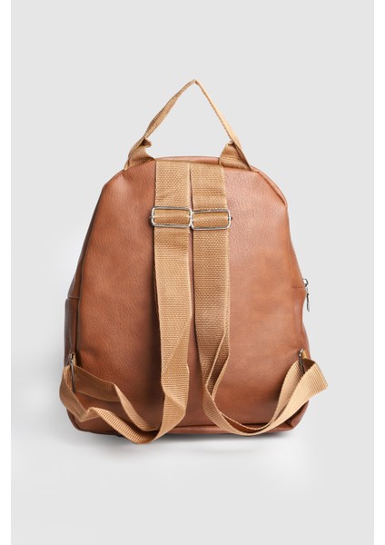 Kadın Nales Donma Suni Deri Sırt Çantası Taba modelleri