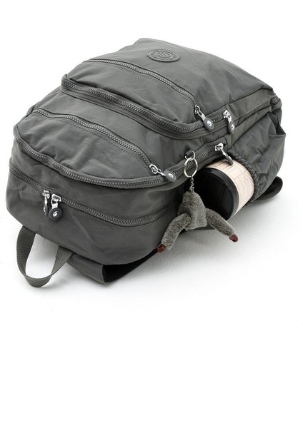 Unisex Suya Dayanıklı Kumaş Laptop Bölmeli Büyük Boy Okul Seyahat Sırt Çantası