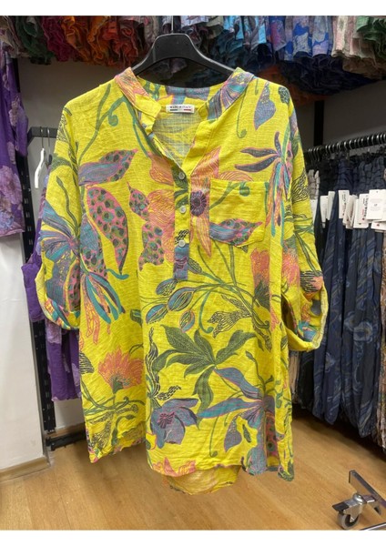 Çiçekli Keten Gömlek fiyatları