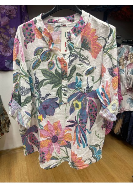 Çiçekli Keten Gömlek fiyatları