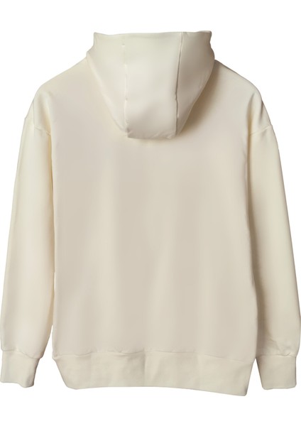 Naturel Beyaz Unisex Hoodie fırsatları