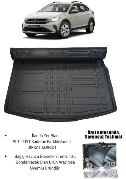 Volkswagen Taigo 2021+ Uyumlu 4.5d Premium Havuzlu Paspas ve Liner Marka 3D Üst Bagaj Havuzu fiyatları