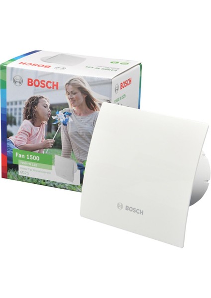 Fan 1500 DH W 125 Nem Sensörlü Ve Zaman Ayarlı Duvar Tipi Aksiyal Banyo Fanı