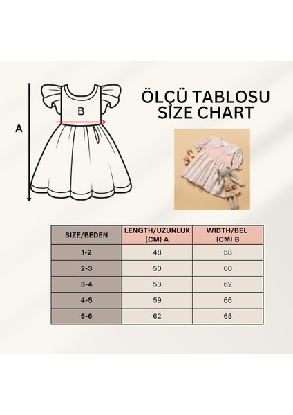 Yaprak Desenli Kız Çocuk Bayramlık Elbise fiyatları