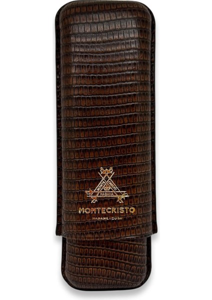 Montecristo Lizard Deri Puro Kılıfı 2li Kahve (64RING)