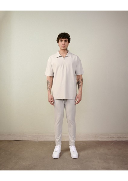 Yarım Fermuar Fitilli Oversize T-Shirt fırsatları