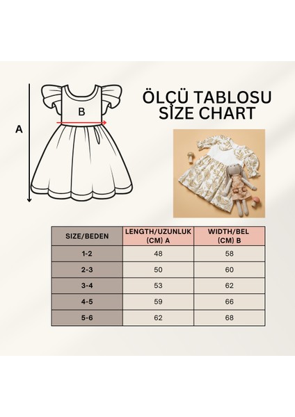 Yaprak Desenli Kız Çocuk Bayramlık Elbise fiyatları