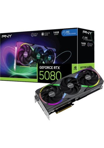 Geforce RTX5080 Argb 16GB Oc Gddr7 256BIT (VCG508016TFXXPB1-O) Gaming (Oyuncu) Ekran Kartı