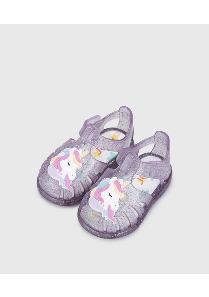 Tobby Unicornio Malva Multi Glitter Çocuk Sandalet S10341-352