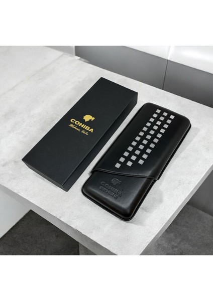 Cohiba Behike Deri Puro Kılıfı 3lü Siyah/byz (64RING) fırsatları