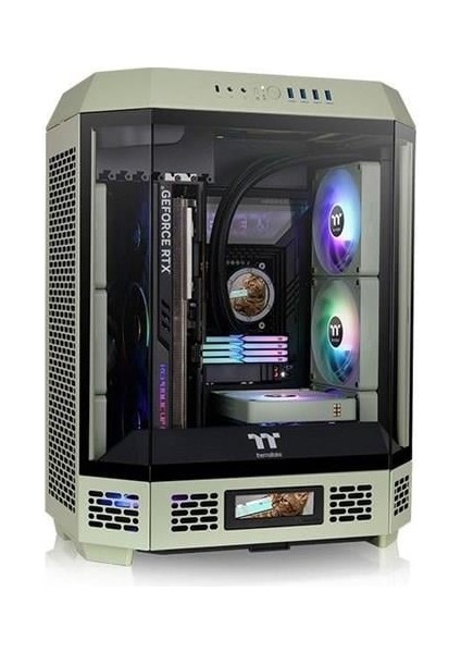 The Tower 600 Tg CA-1Z1-00MEWN-00 Gamıng Mıd-Tower Pc Kasası Yeşil
