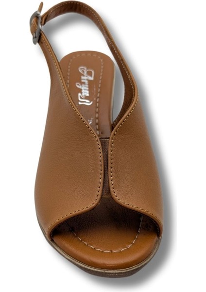 Flore - Deri Kadın Topuklu Sandalet - Flore - Taba - 37 indirimleri