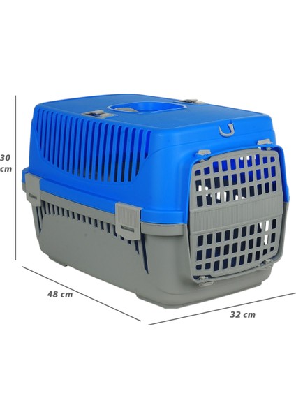 HZ-100 Kedi Köpek Evcil Hayvan Taşıma Çantası Box Orta Boy Çok Fonksiyonlu 48 x 32 x 30 cm