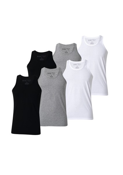 Erkek Atlet Premium 6'lı Kutu Penye Süprem %100 Pamuk