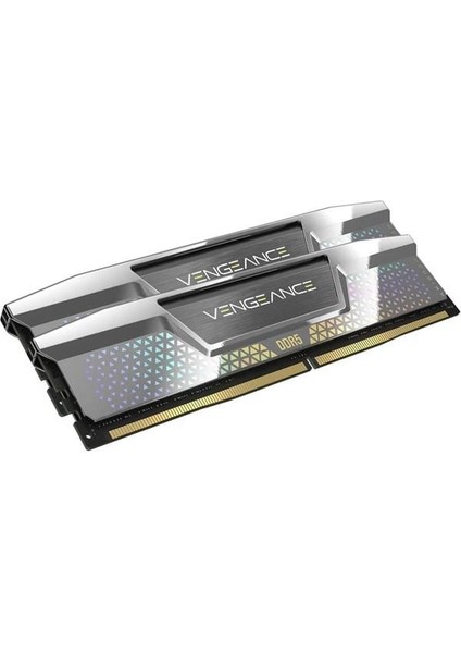 Corsaır 48GB (2x 24GB) Ddr5 8200MHZ CL40 Rgb Dual Kıt Pc Ram Vengeance CMKC48GX5M2X8200C40 Gümüş