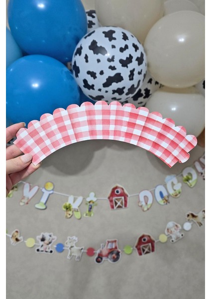 Çiftlik Konsept Cupcake Sargısı 10'lu