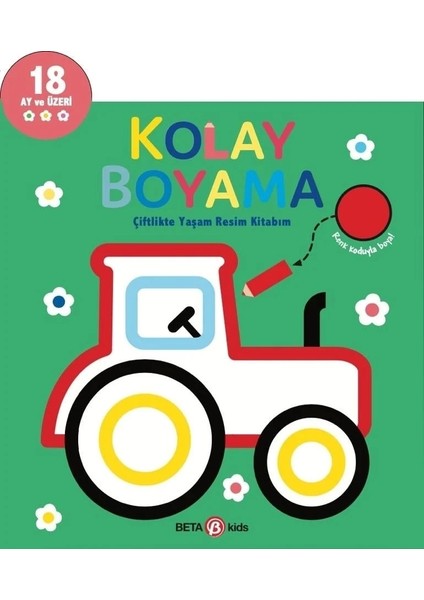 Kolay Boyama Çiflikte Yaşam Resim Kitabım