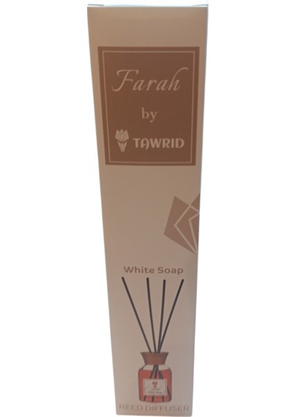 Tawrıd By Farah Yuvarlak Bambu Çubuklu Oda Kokusu 100 ml -White Soap (Beyaz Sabun Kokusu)-