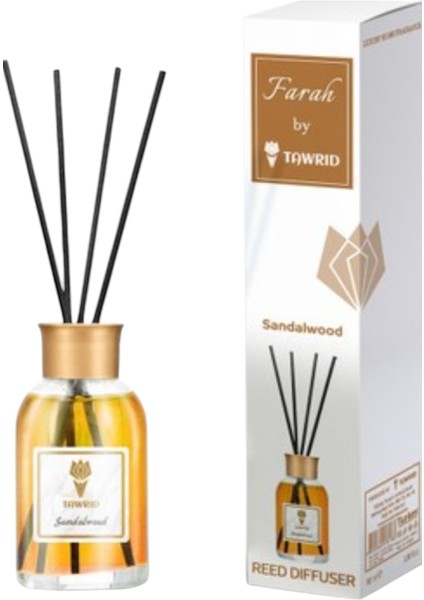 Tawrıd By Farah Yuvarlak Bambu Çubuklu Oda Kokusu 100 ml -Sandalwood (Tarçın Kokusu)