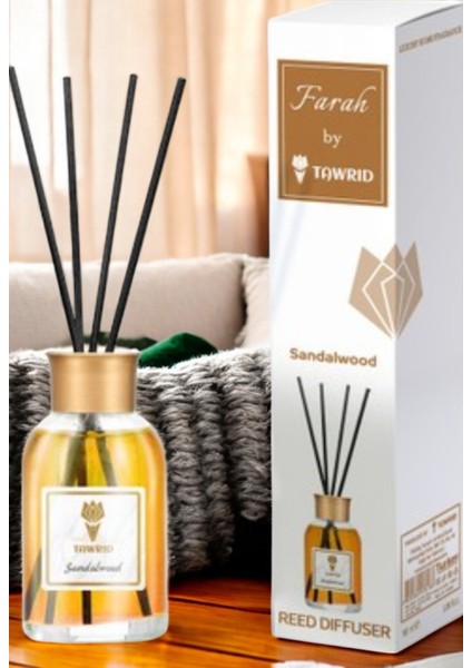 Tawrıd By Farah Yuvarlak Bambu Çubuklu Oda Kokusu 100 ml -Sandalwood (Tarçın Kokusu)