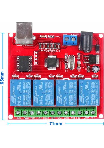 4 Kanal USB Röle Kontrol Modülü Bilgisayardan Cihaz Açma Kapama Hid USB No Nc 220V 10A Anahtar Lamba Motor Akıllı Ev Otomasyon fiyatları