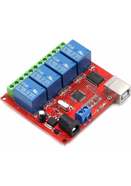 4 Kanal USB Röle Kontrol Modülü Bilgisayardan Cihaz Açma Kapama Hid USB No Nc 220V 10A Anahtar Lamba Motor Akıllı Ev Otomasyon indirimleri