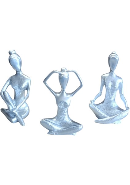 09 cm -18 cm Ebatlarında Kırılmaz Polyester,3 Lü Yoga Yapan Kızlar Biblosu fırsatları