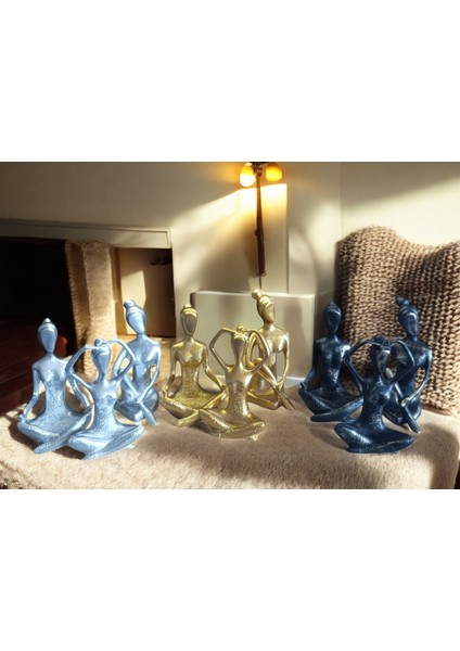 09 cm -18 cm Ebatlarında Kırılmaz Polyester,3 Lü Yoga Yapan Kızlar Biblosu indirimleri