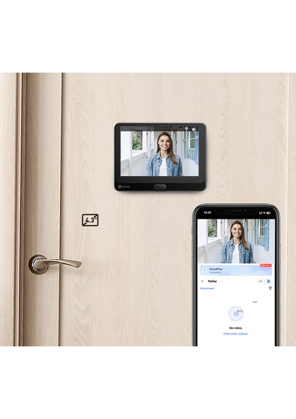 Ezvız 2 Mp Wi-Fi Akıllı Kapı Görüntüleyicisi (Çift Yönlü Konuşma)