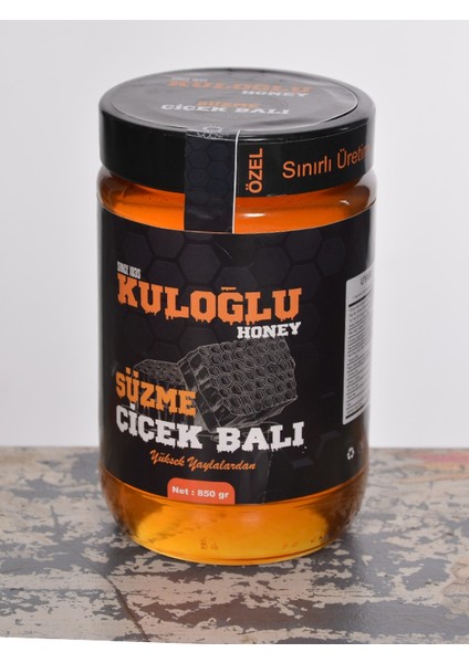 Doğal Bingöl Yöresi Hakiki Kara Kovan Polifleorali Süzme Çiçek Balı 850 gr