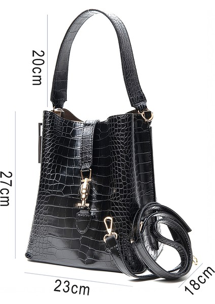 Krokodil Baskılı Vegan Deri Kadın Omuz Çantası fiyatları