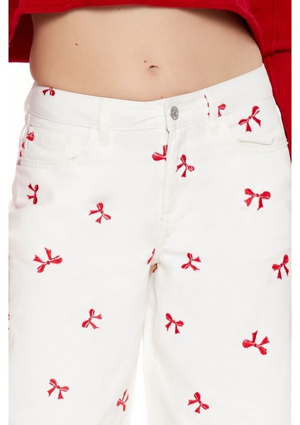 Fiyonk Desenli Baggy Pantolon modelleri