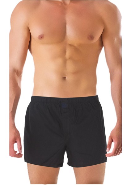 Poplin Erkek Boxer Siyah Renk
